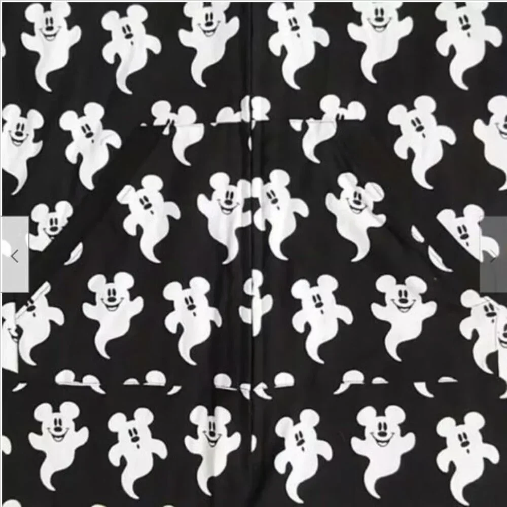Disney Halloween NWT Large Black/White Mickey Ghosts Bodysuit Pajamas NEW - Picture 11 of 13